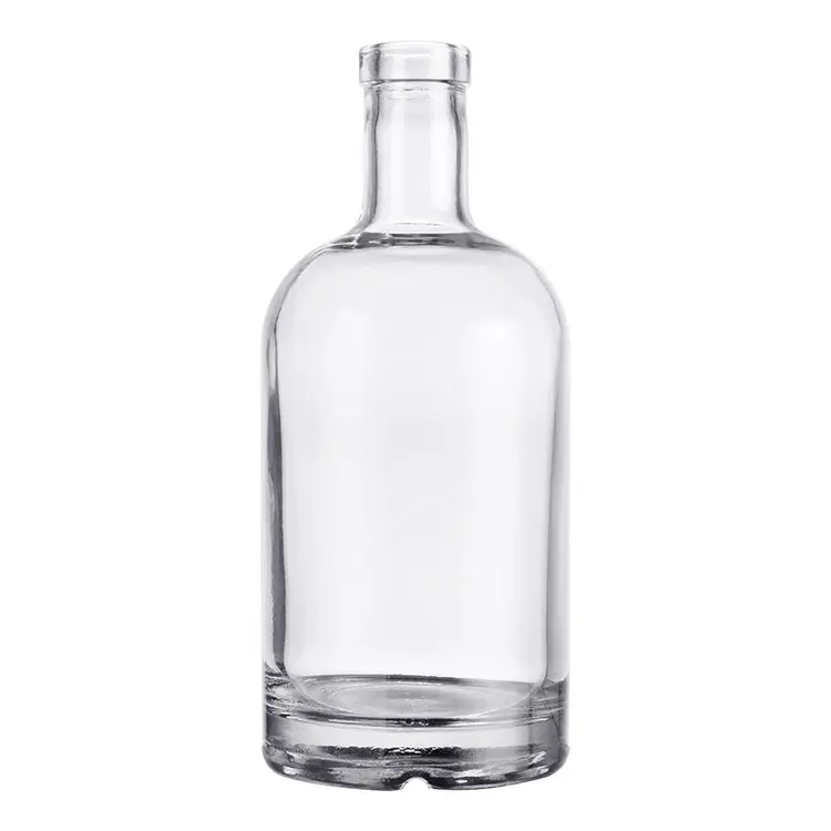 Factory Produced Thick Bottom Vodka Whisky Sherry Glass Bottle Jar