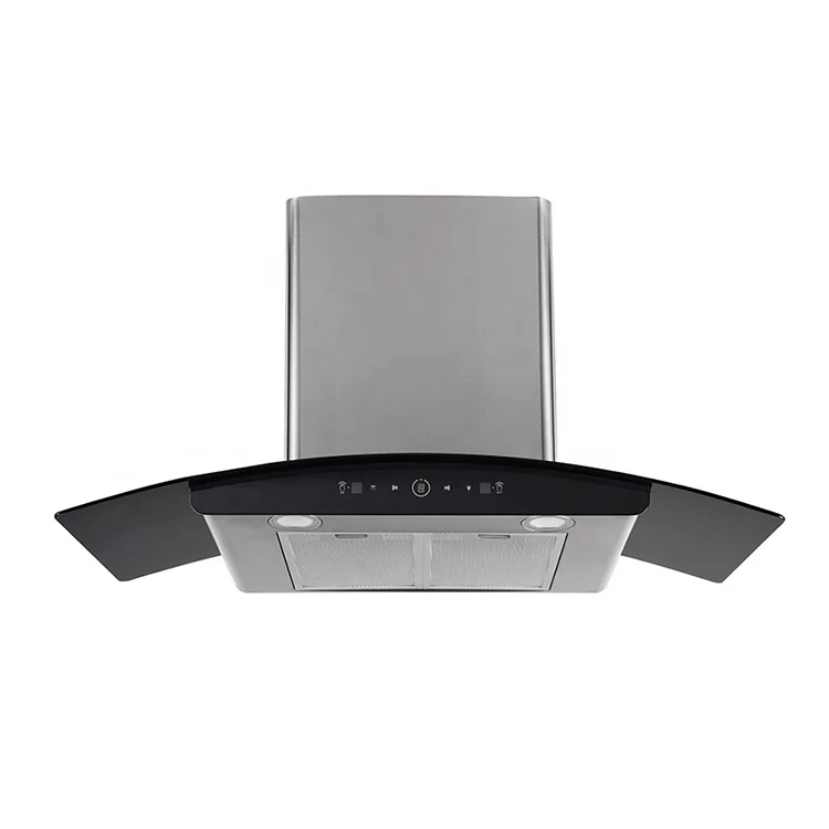 Hotel Cooker Hood Wall Exhaust Fan Stainless Steel Range Hood Kitchen Smoke Absorbing Chimney Hood