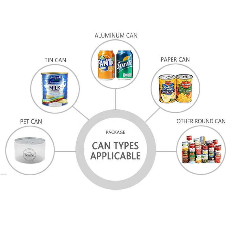 Semi-automatic tin can sealing canning machine tomato sauce