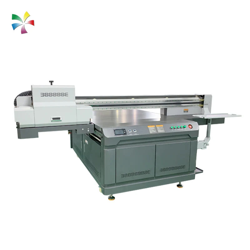 Plastic Leather PVC Flatbed Inkjet Printing Machine High Speed Industrial Varnish UV Inkjet Printer