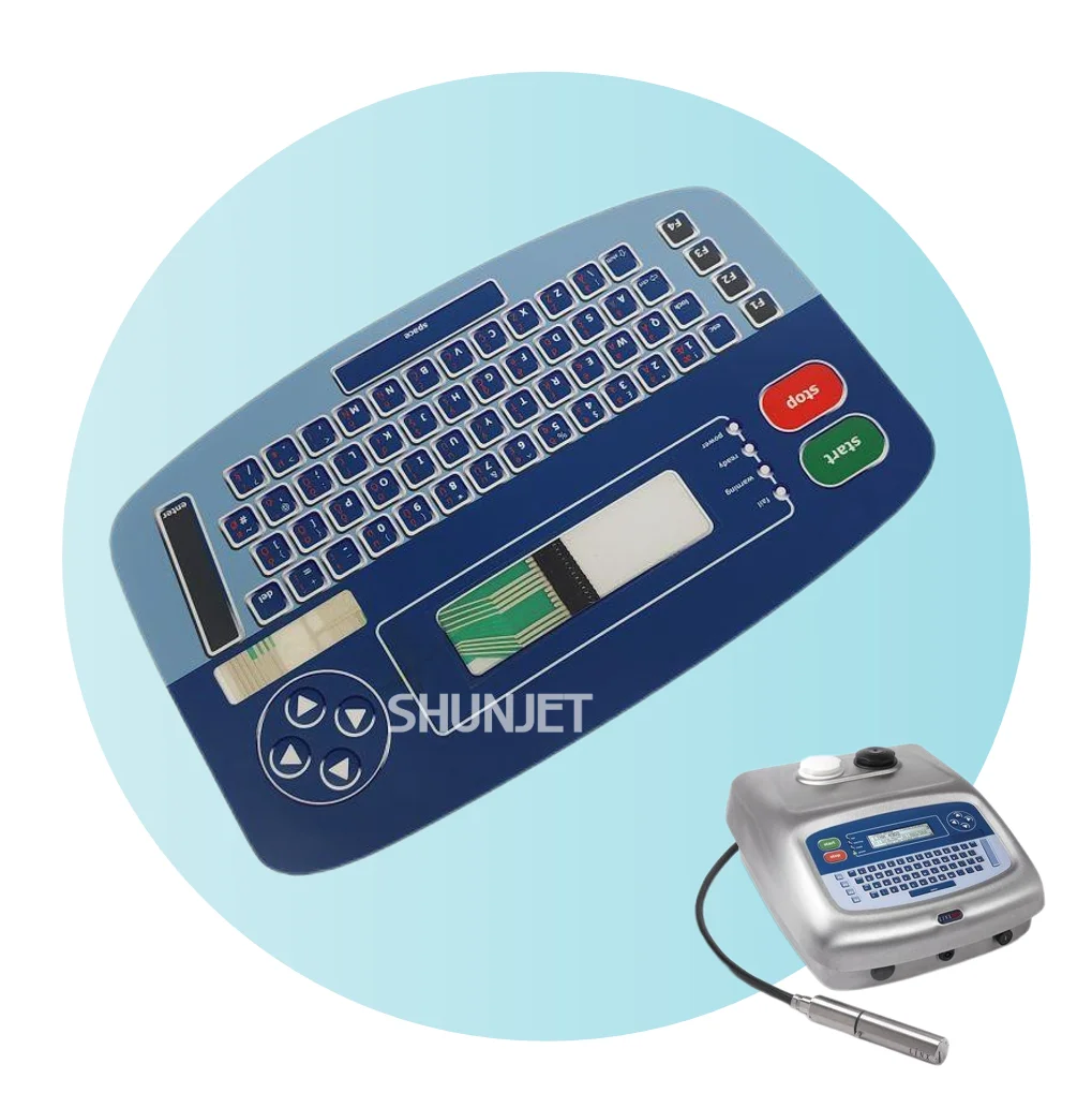Shunjet alternative linx inkjet printer  keyboard use for linx 4900 printer