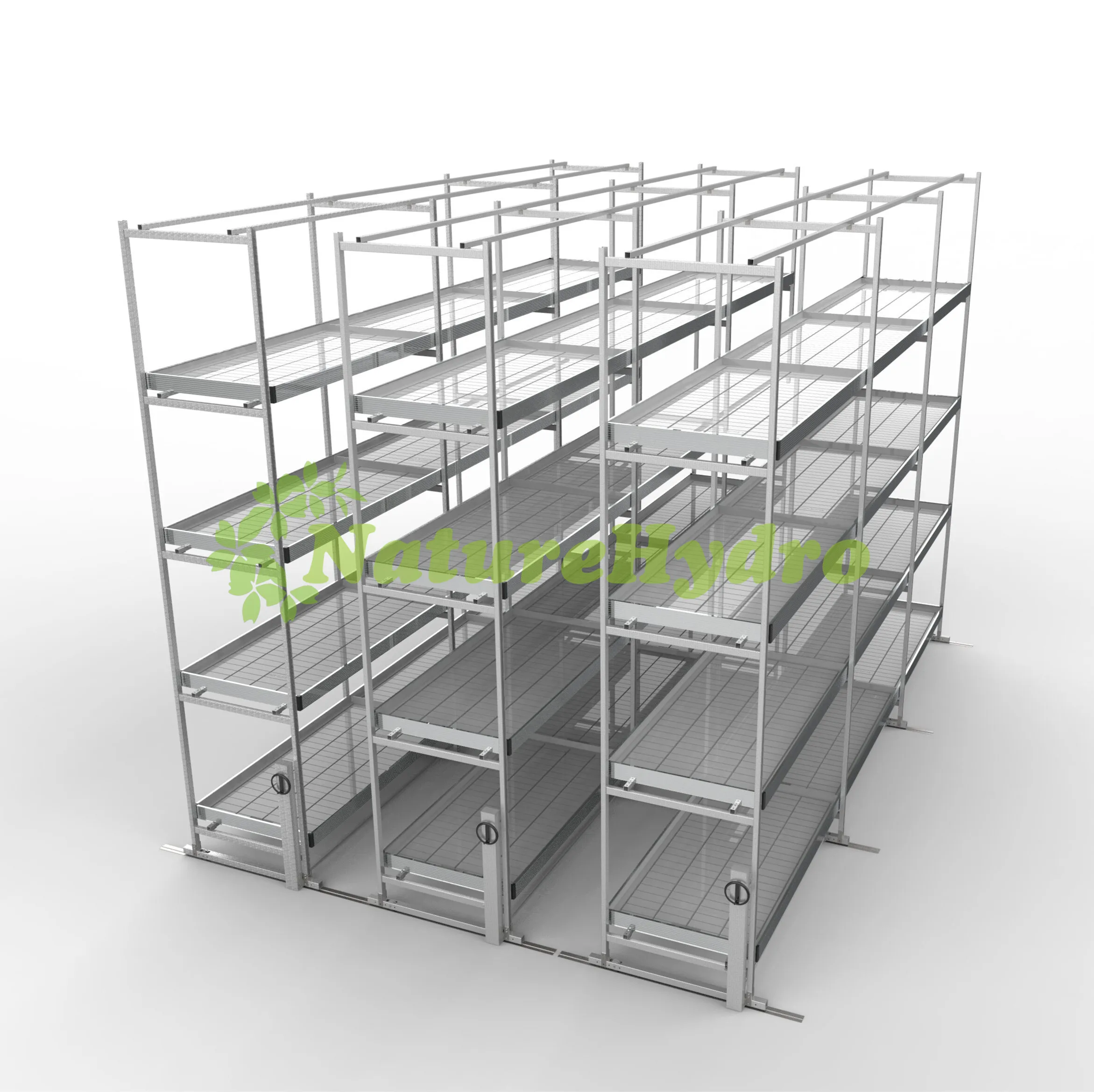 Commercial hydroponic systems indoor planting ABS flood tray vertical farming