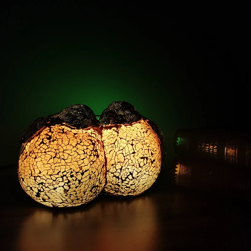 Decorative night light creative crack handmade resin base bird table lamp, retro home bedroom restaurant hotel lighting homestay