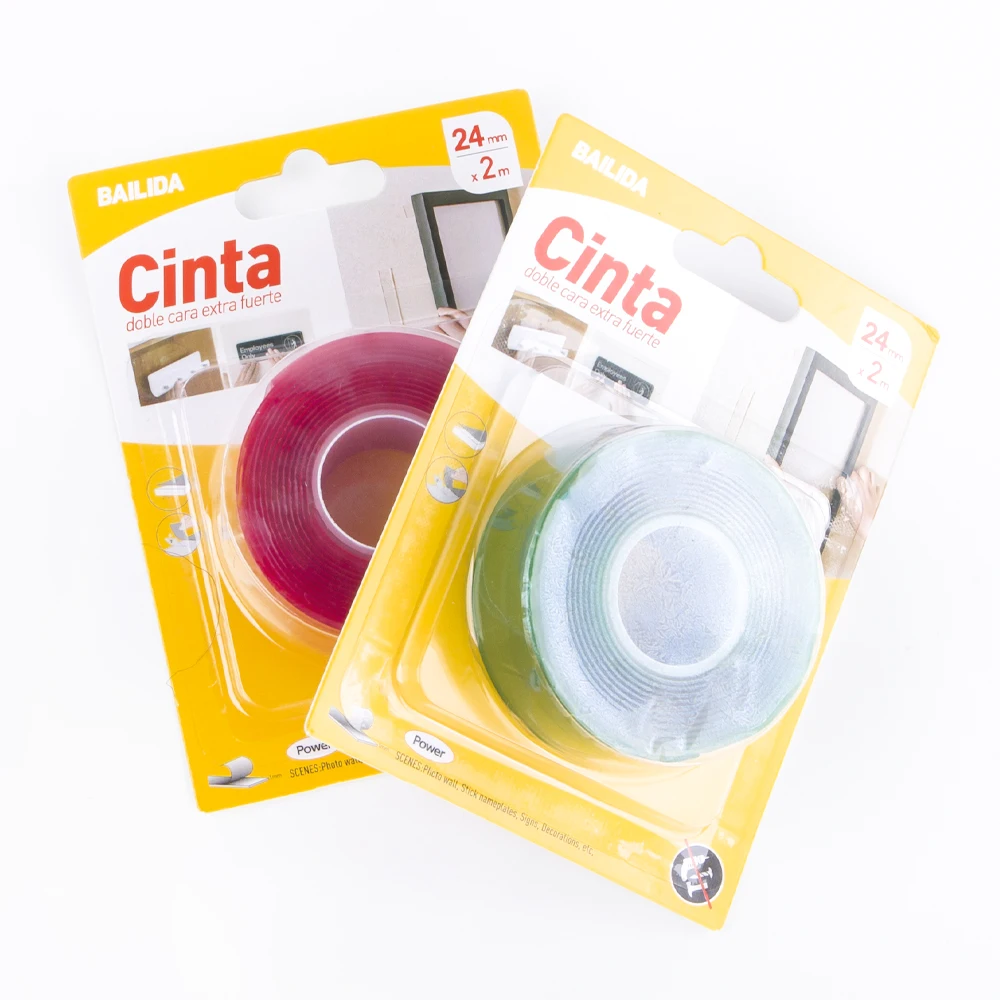 Bailida Factory Customized Washable Mounting No Trace Nano Adhesive Acrylic Carton Sealing Tape