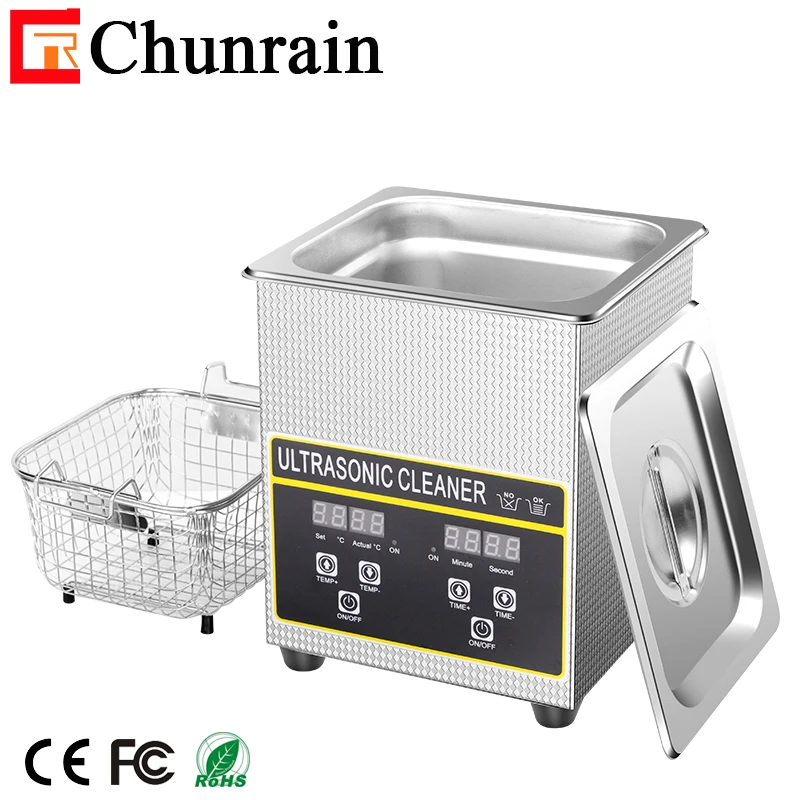 
Digital Ultrasonic cleaner for necklace jewelry glasses circuit board cleaning CR-010S 2L 60W 