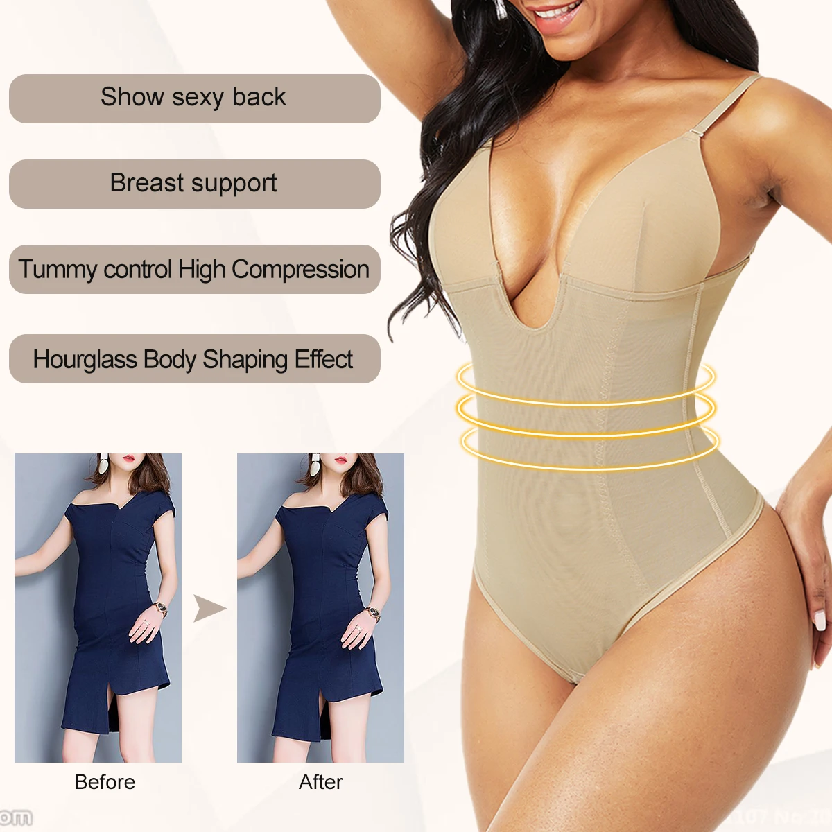  Plus Size Underwear Butt Lifter Shaper Shapers Shapewear Bodysuit For