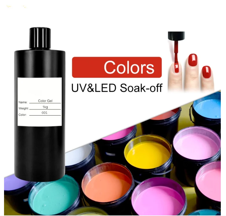 China nail polish factory supply high color pigment nail led Gel Polish peel off UV Gel private label
