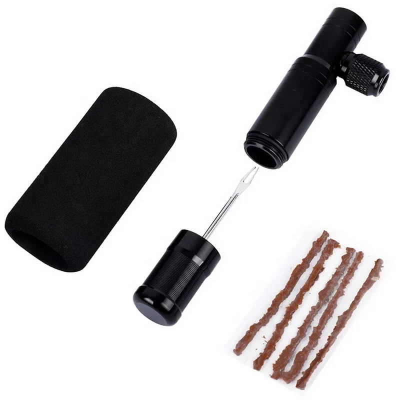 
Hot Sale 2 in 1 Mini Bike Pump CO2 Inflator Bicycle Tubeless Tire Repair Tool Presta & Schrader Valve MTB Cycling Air Pump 