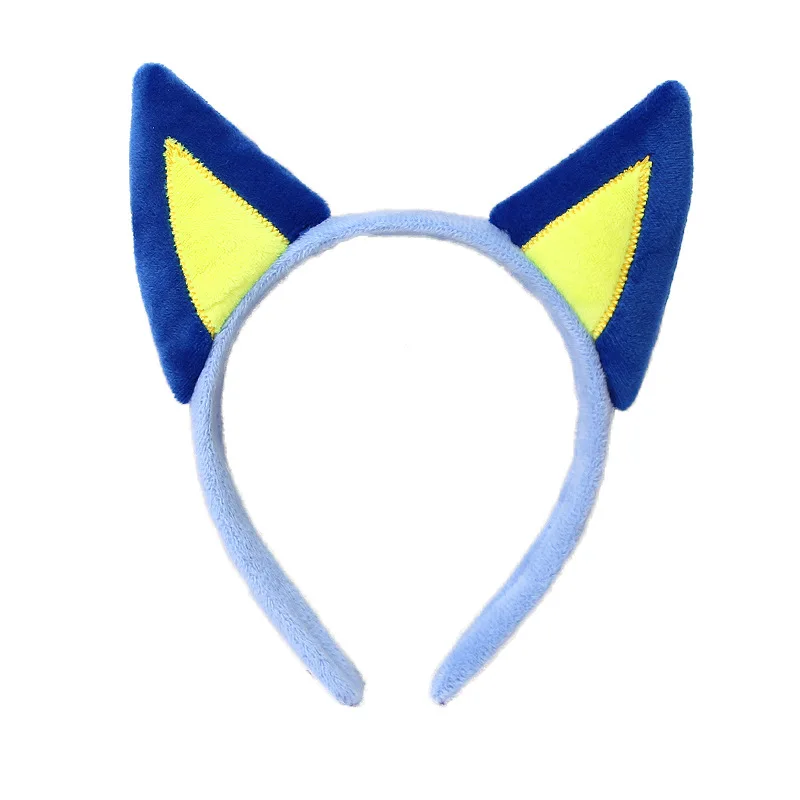 Hot selling Blue Family Party Cute Hair Band Handmade Puppy Ear Headband Fox Ears face wash Headband accessories
