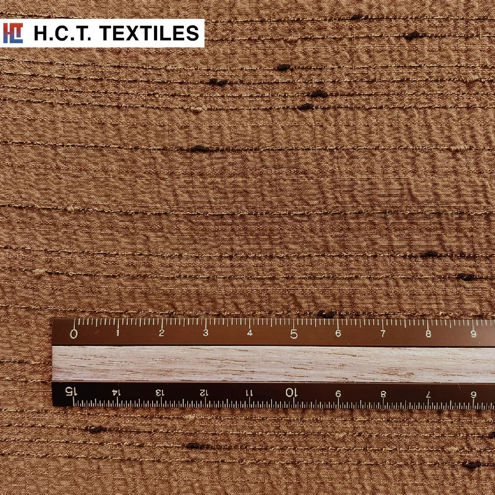 Дизайнерская коричневая ткань, вискоза, 140 г, вискоза, полиэстер, спандекс