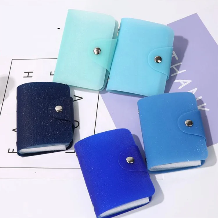 Bank Leather Business Card Holder Photo Album Portable Gypsophila TPU/ PVC Credit Card Animal Prints ENGLAND STYLE