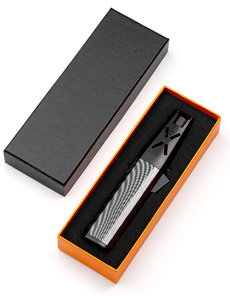 High Quality Blue Jet Flame Torch Lighter Welding Gun Refillable Windproof Butane Gas Lighter For Cigar Kitchen BBQ