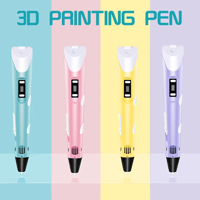 Drawing 3D DIY Printing Pen with Display Educational Kids Toy Drawing Pen for kids gift