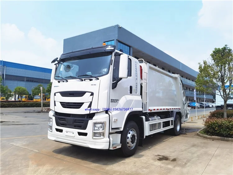 Японский мусоровоз 10cbm 15cbm lsuzu 14cbm giga Japan уплотнитель в Нигерии