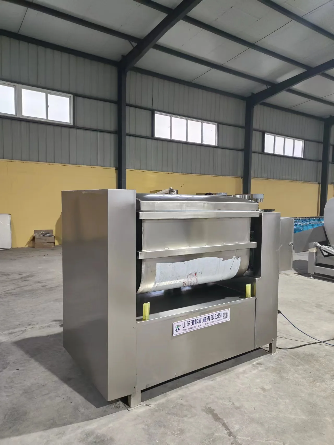 Vacuum Double Paddle Meat Blender Sausage Used Meat Mixer Electric Meat Food Stuffing Filling Mixing Machine