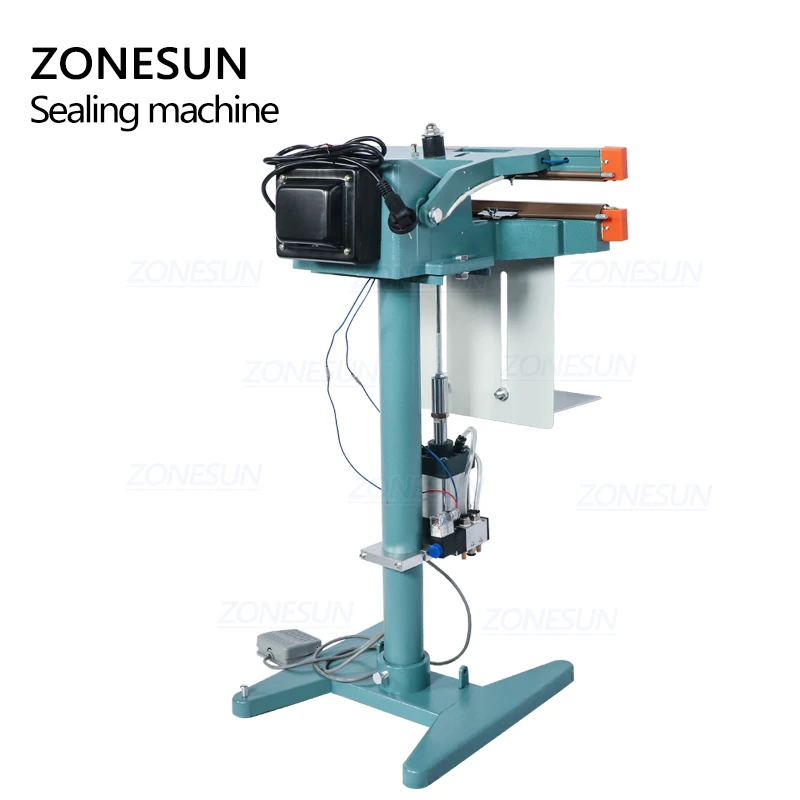 ZONESUN ZS-FK450D пневматическая ножная педаль теплоизоляционная машина алюминиевая фольга пластиковый пакет нагреватель пищевой аппарат для