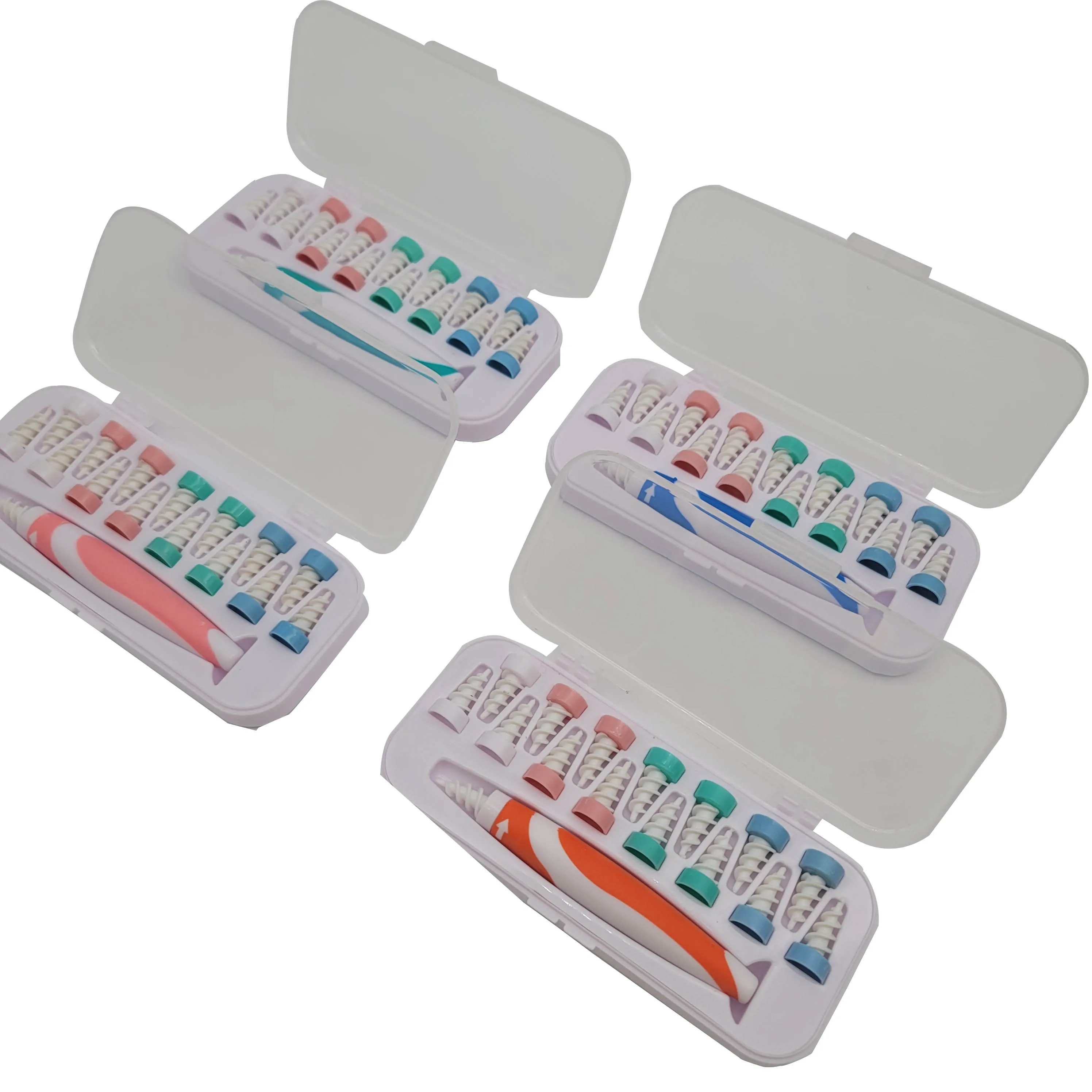 Personal care product Q-Grips Ear Wax cleaner Tool 1 generation square box with 16 swabs ear wax removal kit ear wax cleaner