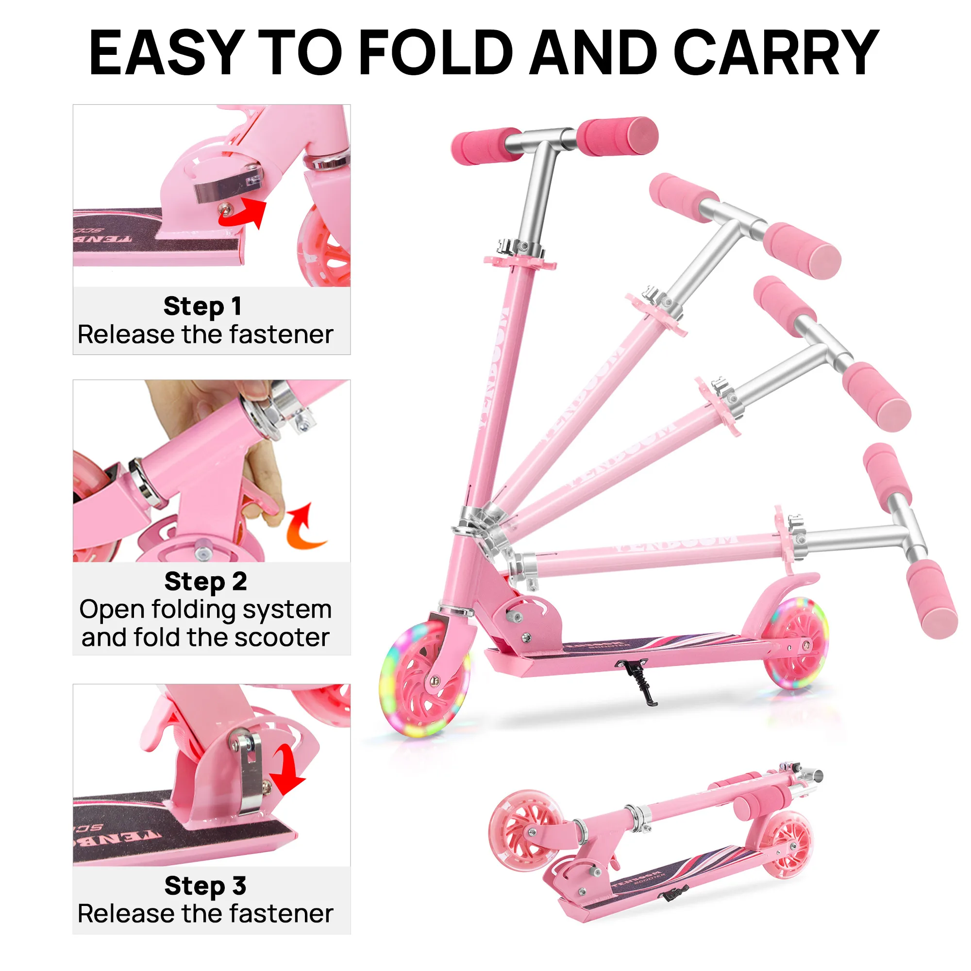 cheap price high quality multi-function children kick scooters foot scooters kids mini baby scooter with led light