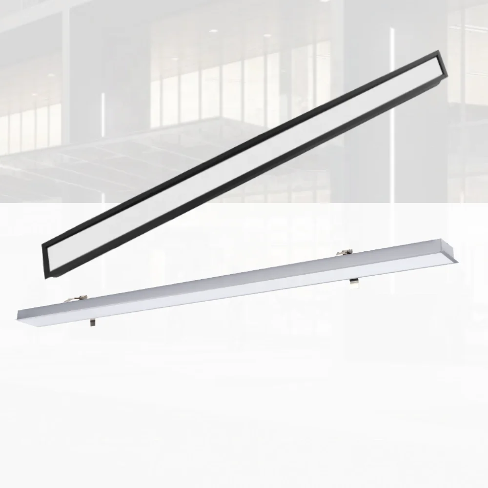 2ft 15w industrial system triproof  IP44 downlight recessed ceiling led linear light