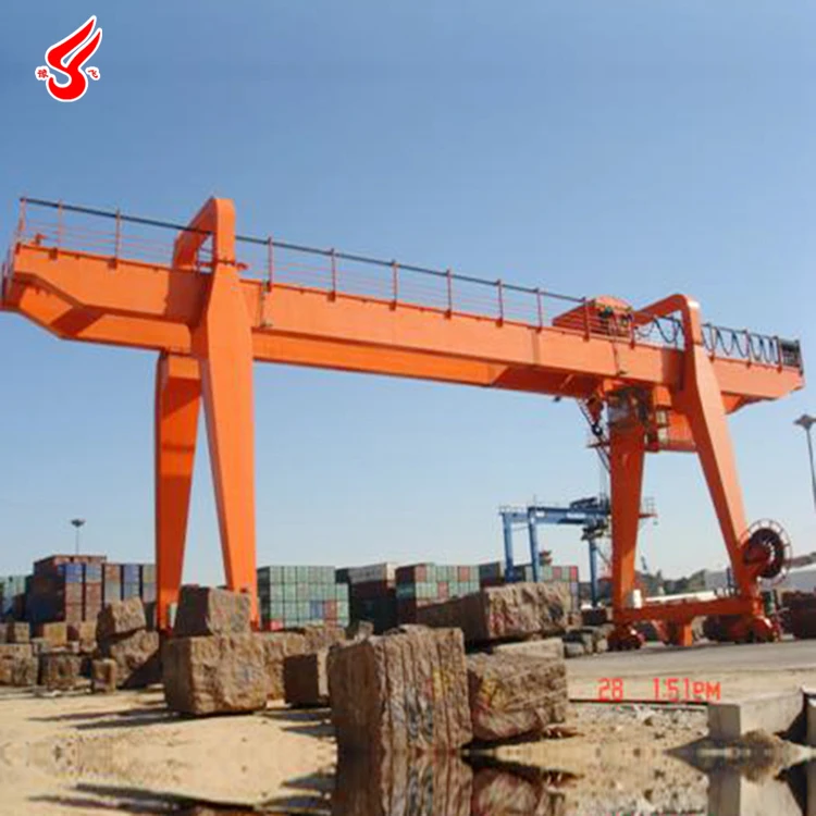 A type double rails gantry crane 35 tons 100 ton double girder gantry crane