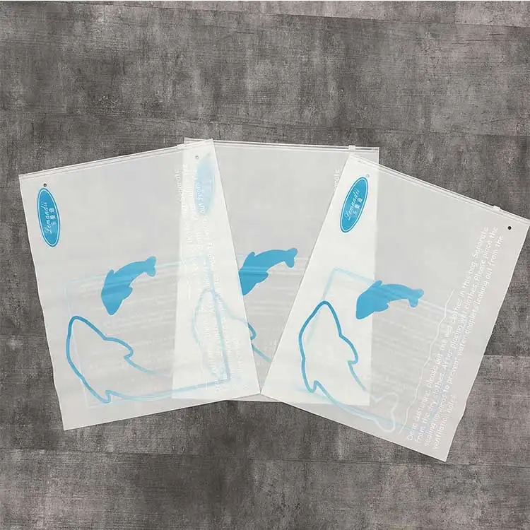 
FROSTED ZIPLOCK BAG CUSTOM PRINT T SHIRT BAGS FOR CLOTHES PACKAGING 