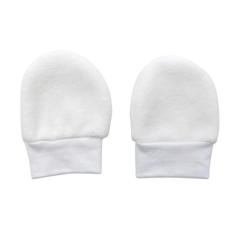 Yinsa YMZ001 Custom Personalized Winter warm Gift Infant Baby Fleece Cap White Sublimation Beanie Hat and mitt