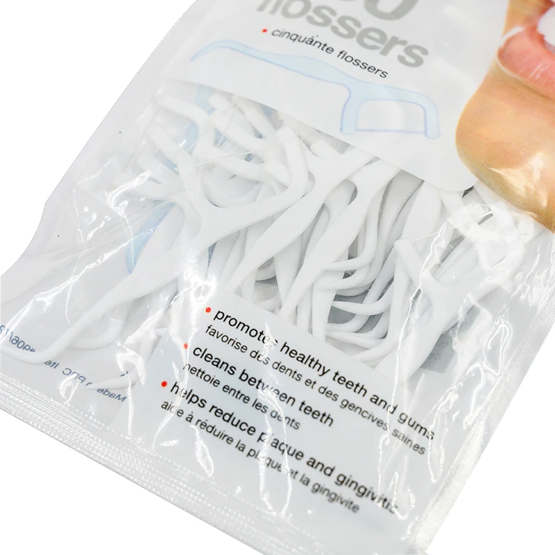 50pcs Orthodontic Gum Care Each Bulk Tooth Cleaning Dental Floss Picks
