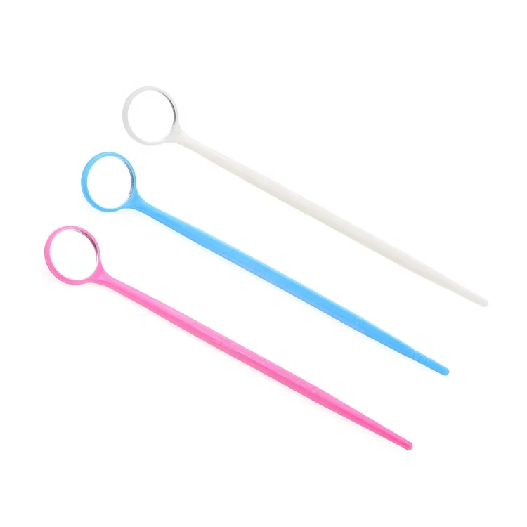 Disposable Dental Colorful Mouth Mirror  Colored Anti Fog Dental Mirror,Magnifying Dental Mouth Mirrors
