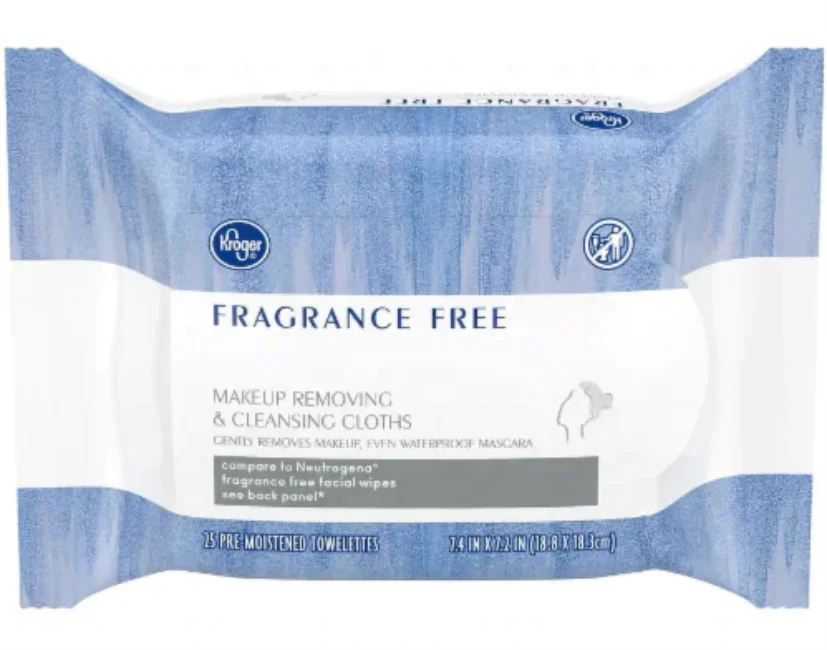 Skincare  spunlance nonwoven wet wipes biodegradable portable makeup removal wipes