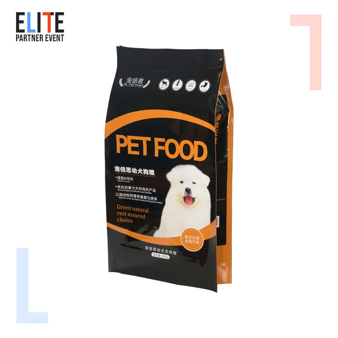 DQ PACK Custom Plastic Bags Side Gusset Bag  dog food packaging pet food bag pouch