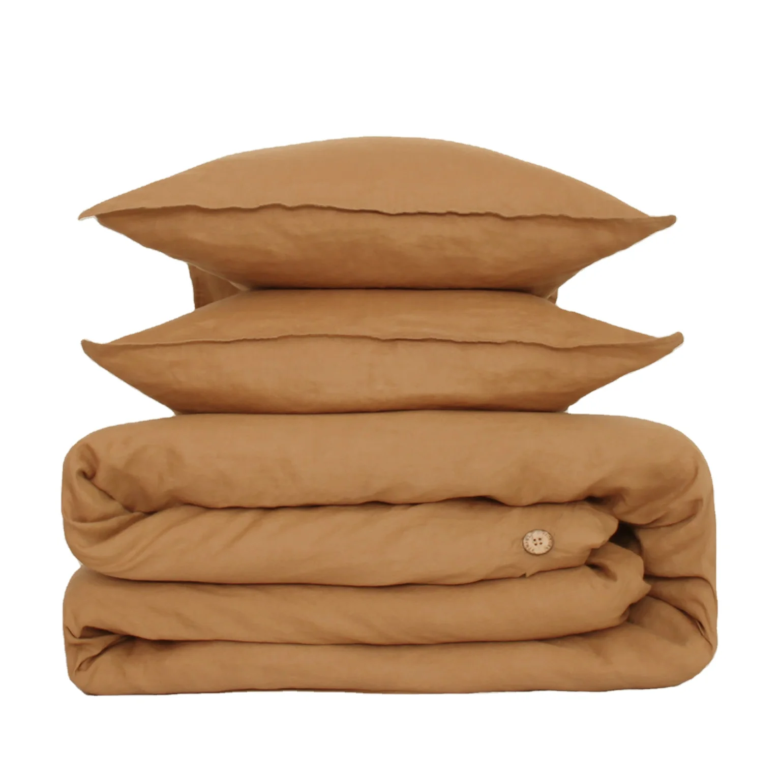 Custom Vintage Pure flax Linen Sheet Set stone washed linen bedding 100% french flax bed set