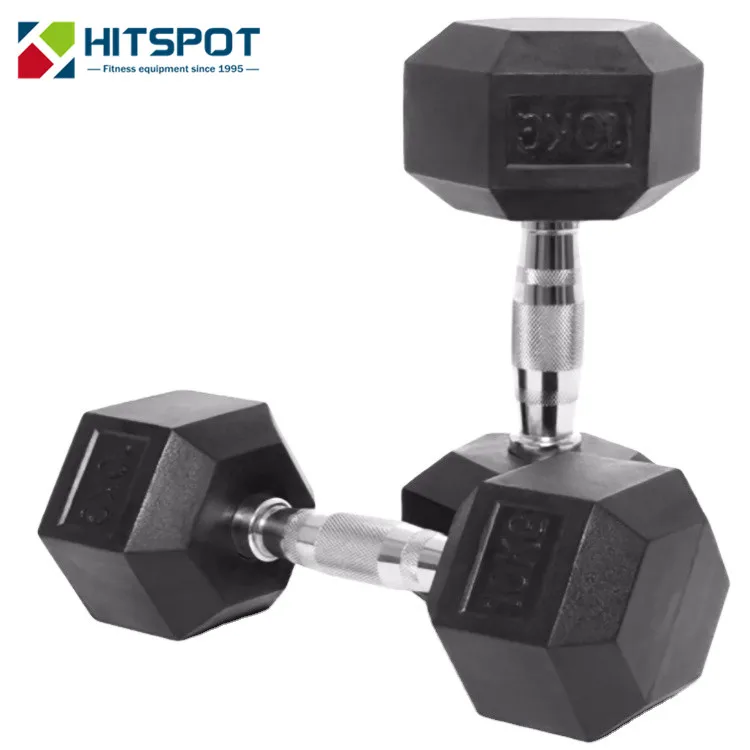 Commercial Hex Dumbbell Set for Gym 2.5-50 kg Free Weights in 2.5 5 7.5 10 15 20 22.5 25 30 32.5 35 37.5 40 45 47.5 kg Sizes