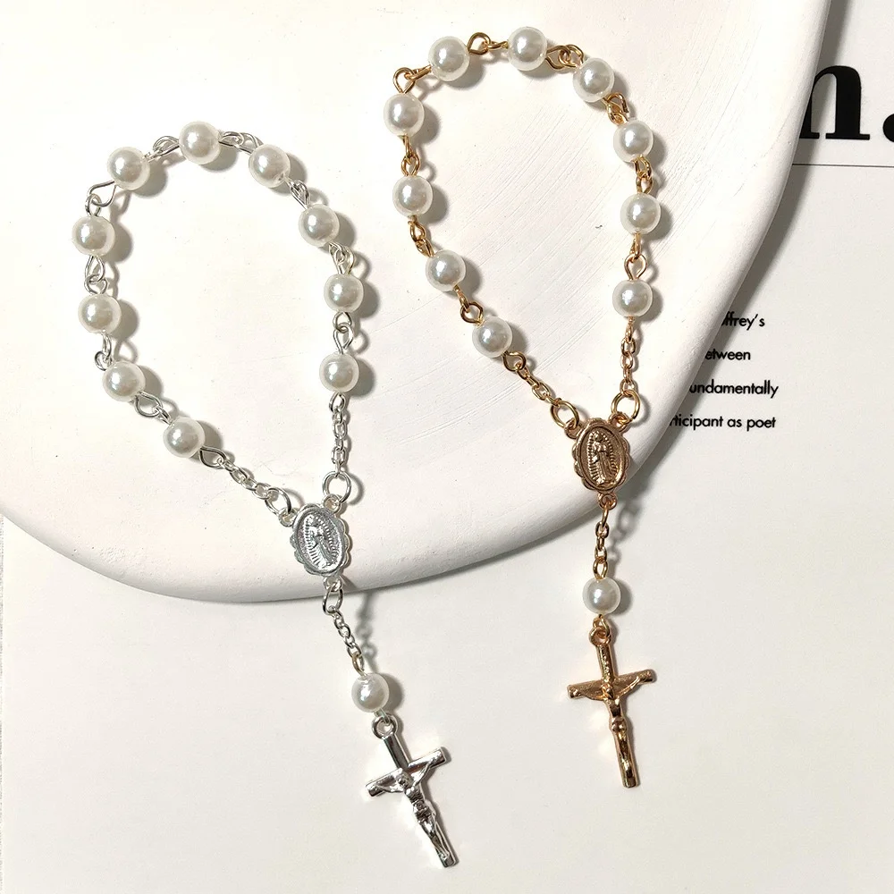 Antique Muslim Unborn Babies Italian Religious Fashion Rosary Custom Catholic alloy Mini Rosary in bag