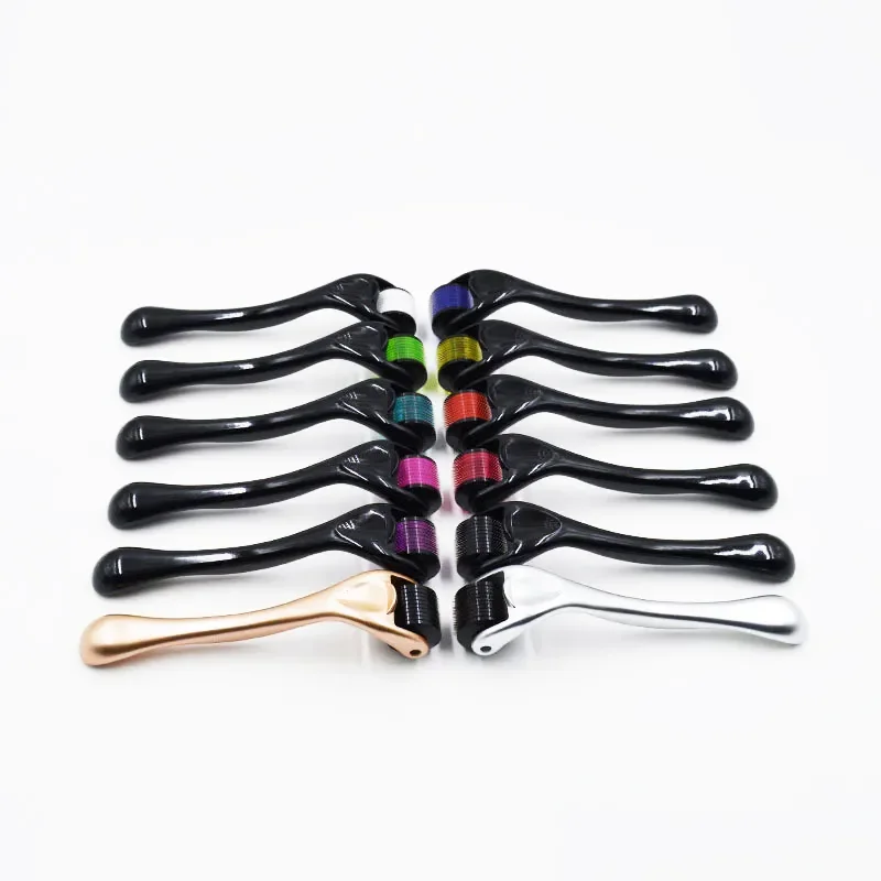 Derma roller 540 needles for beard derma roller hyaluronic acid body roller with logo