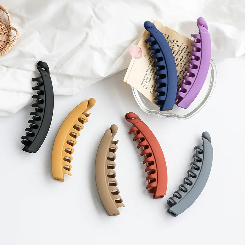 New frosted banana clip all-match ponytail grabpin hairpin headdress hair clips accessories Hairgrips