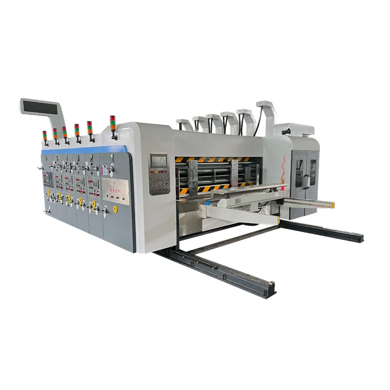 Automatic Carton Pizza Paper Box Making Machine Color Corrugated Box Printing Machine