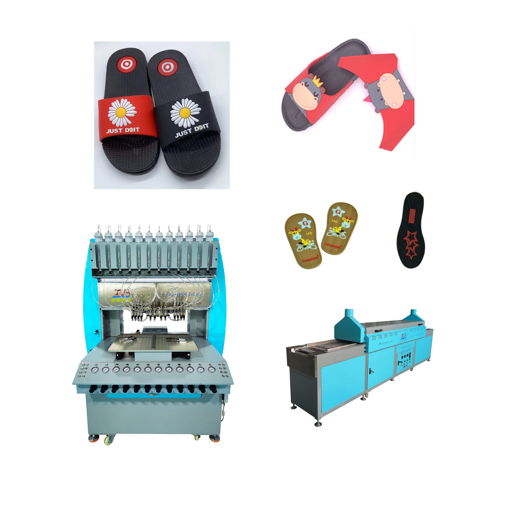 Factory Price pvc Rubber Sandal Slippers Strap Cover machine to make Shoe Upper Clips Accessories