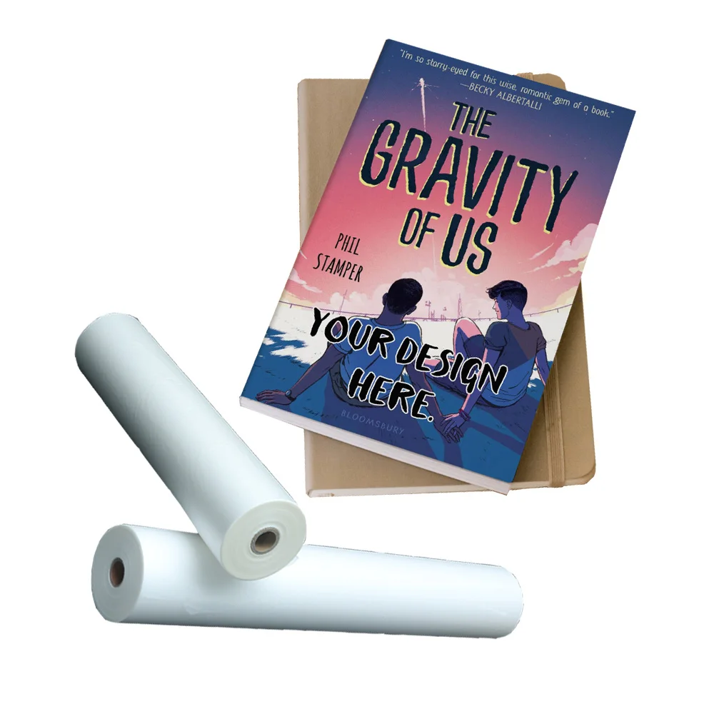 Chinese Factory 2024 New Small Roll Hot Bopp Thermal Lamination Film Book Cover Film  Laminated Plastic Film For office