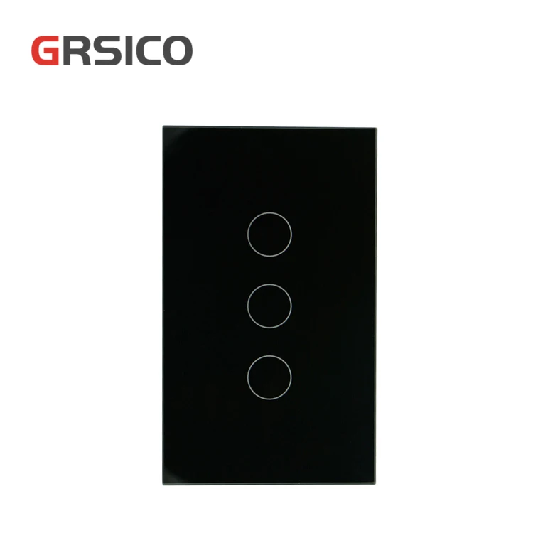 
GRSICO US Standard Wifi Wireless Remote Control White Smart Touch Dimming Electrical Switch Panels 