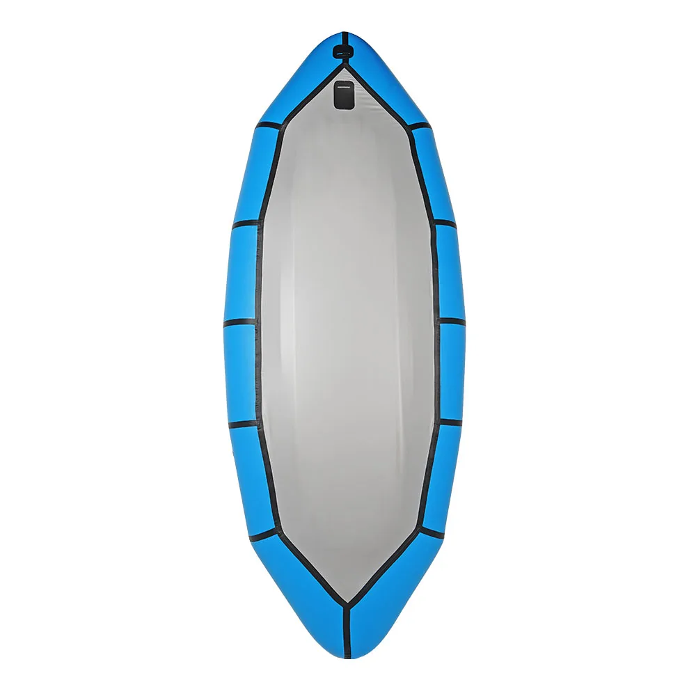 single seat kayak 210d/420d oem design inflatable foldable tpu packraft raft boat for bikerafting and whitewater