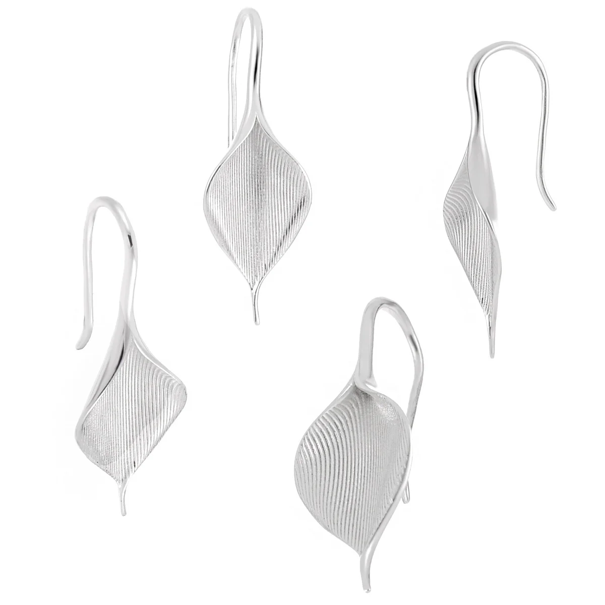 Сережки из чистого серебра S925 пробы