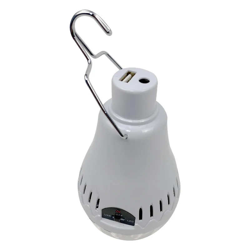 LED Portable Solar light Outdoor emergency lamp 3.5W Solar Rechargeable Bulb With solar panels Support USB Charging for phone