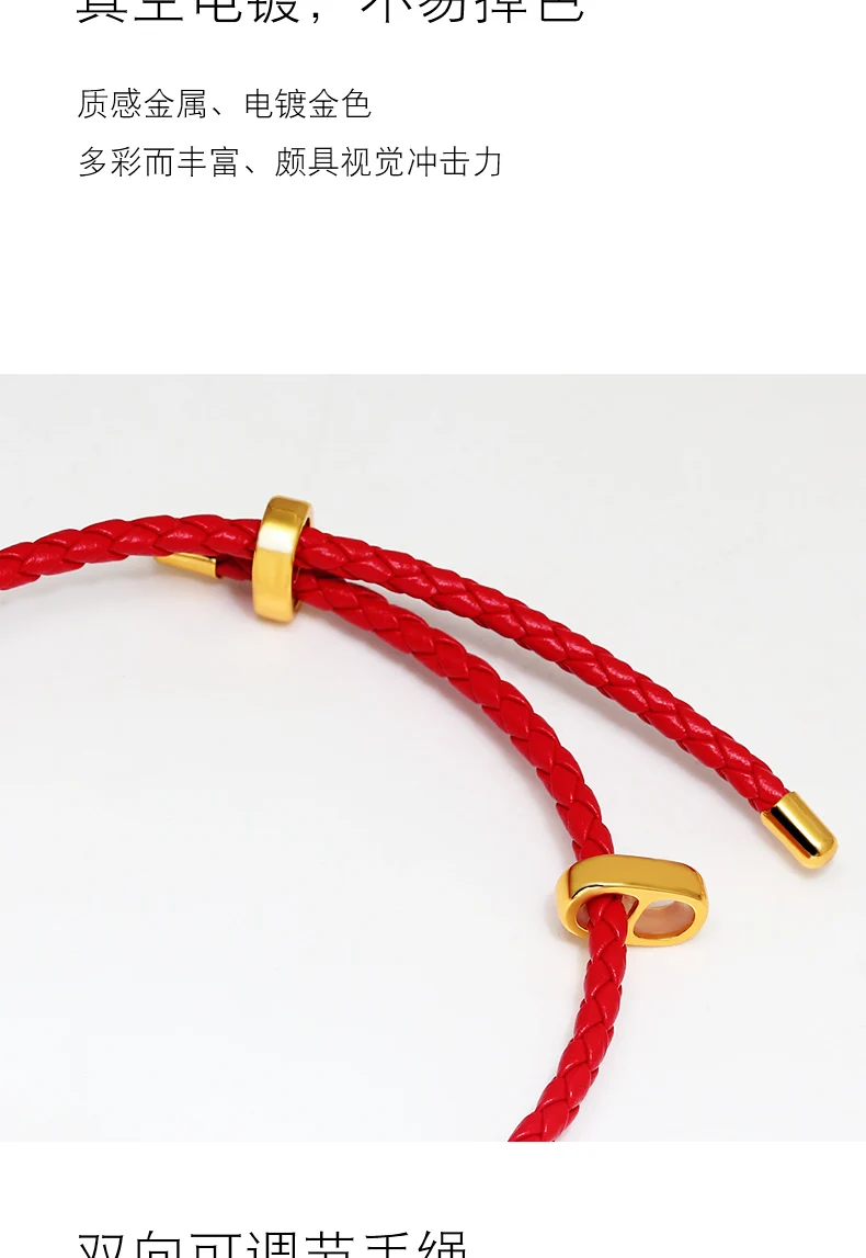 X D MB 098  Adjustable bracelet rope men and women hand rope beaded leather rope steel wire Hand Strap