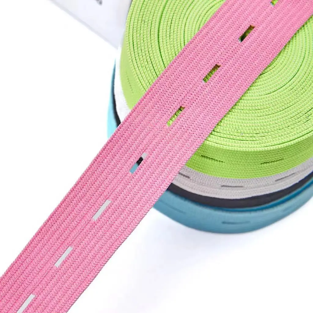 2cm High Elastic Cord Baby Diaper Polyester Latex Silk Buttonhole Adjustment Webbing Elastic Band