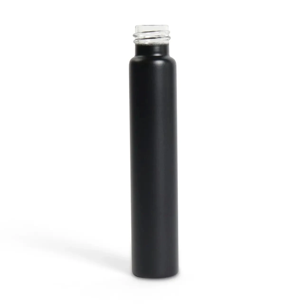 Child Resistant 120mm Glass Test Tube Light Proof Matte Black Glass Tube