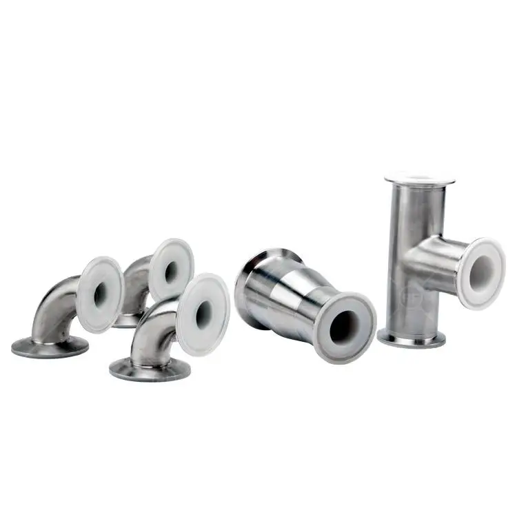 QINFENG SS304 316L санитарно-гигиенический зажим из нержавеющей стали для пищевых продуктов сварные резьбовые трубы фитинги поперечные размеры тройника имена и детали