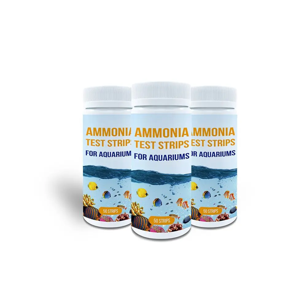 Factory hot sale ammonia  test strips for aquariums fish tank fresh and salt water