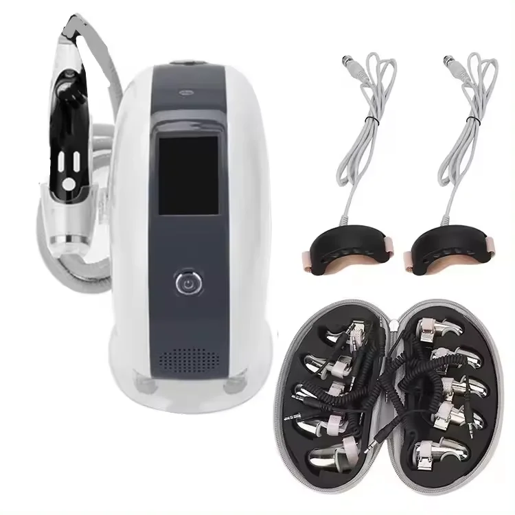 2024 Newest Portable Skin Cool Rf Lifting Eye Care Gold Finger Massager Face Body Massage Beauty Machine