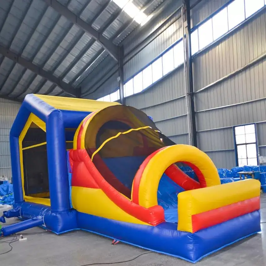 Commercial Kids Playground Obstacle Toboggan Gonflable Bouncy Water Slide Combo Bounce House Inflatable Bouncer Jumping Castle
