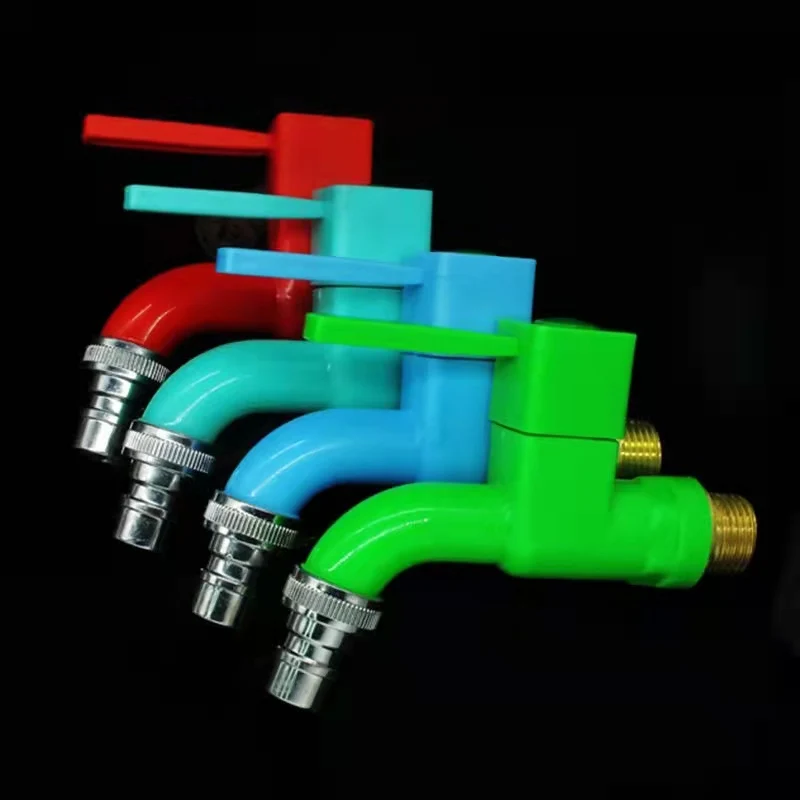 LJ-340 Factory Supply high quality plastic PVC hose cock/hose bibcock/bib tap basin faucet